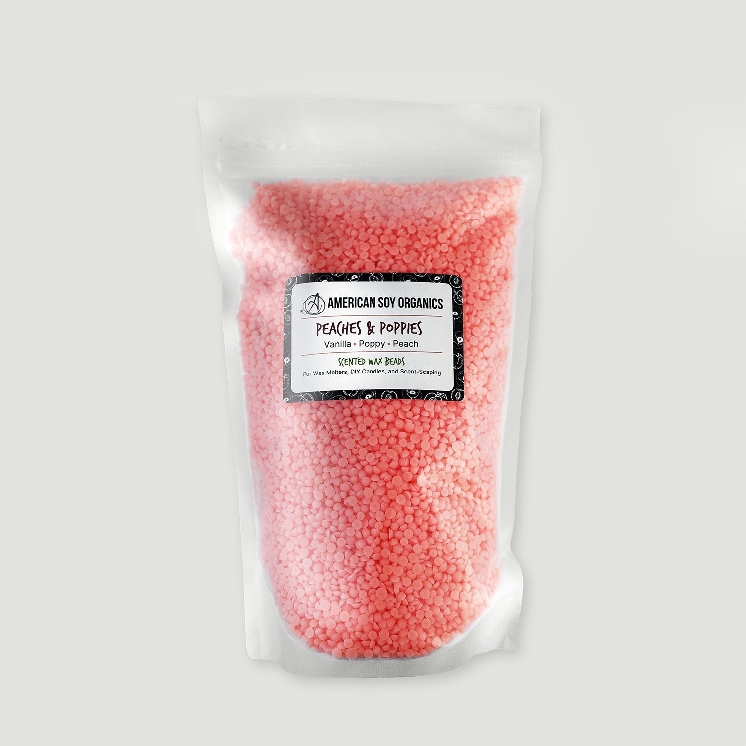 Peaches & Poppies Scented Soy Beads